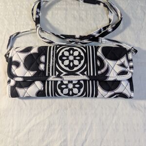 Stylish Black and White Quilted Women's Bag